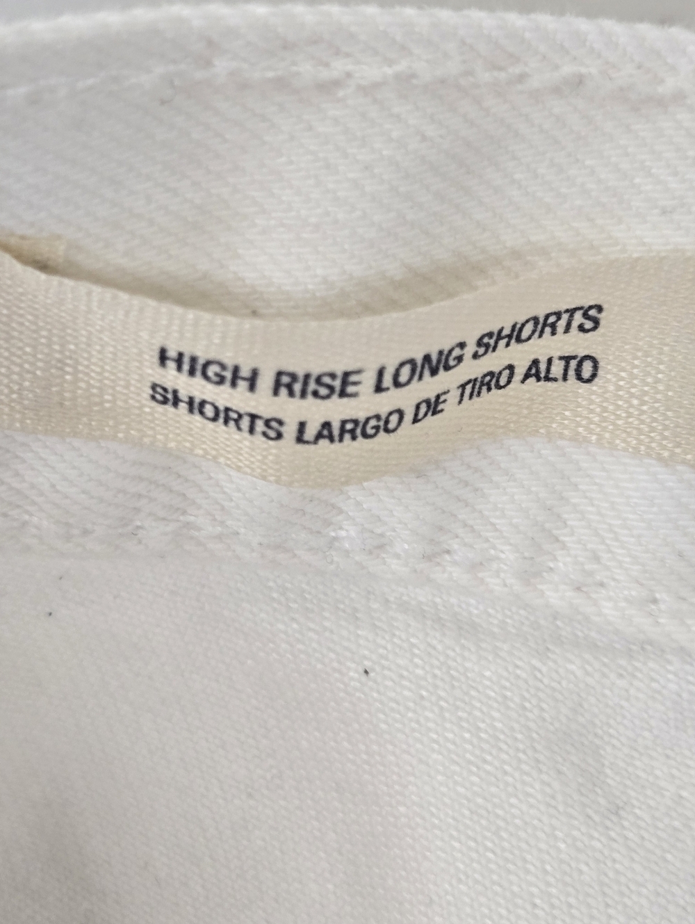 NWT Universal Thread Cream High Rise Long Shorts Size 8 - Picture 6 of 9